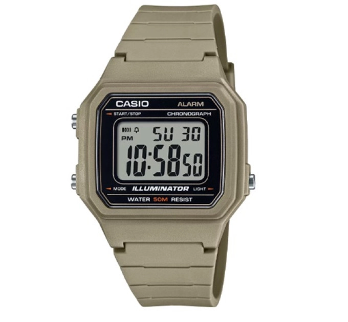 W-217H-5AVDF_Casio – Men – KHAKI – 41.2MM – QuartzKHAKI