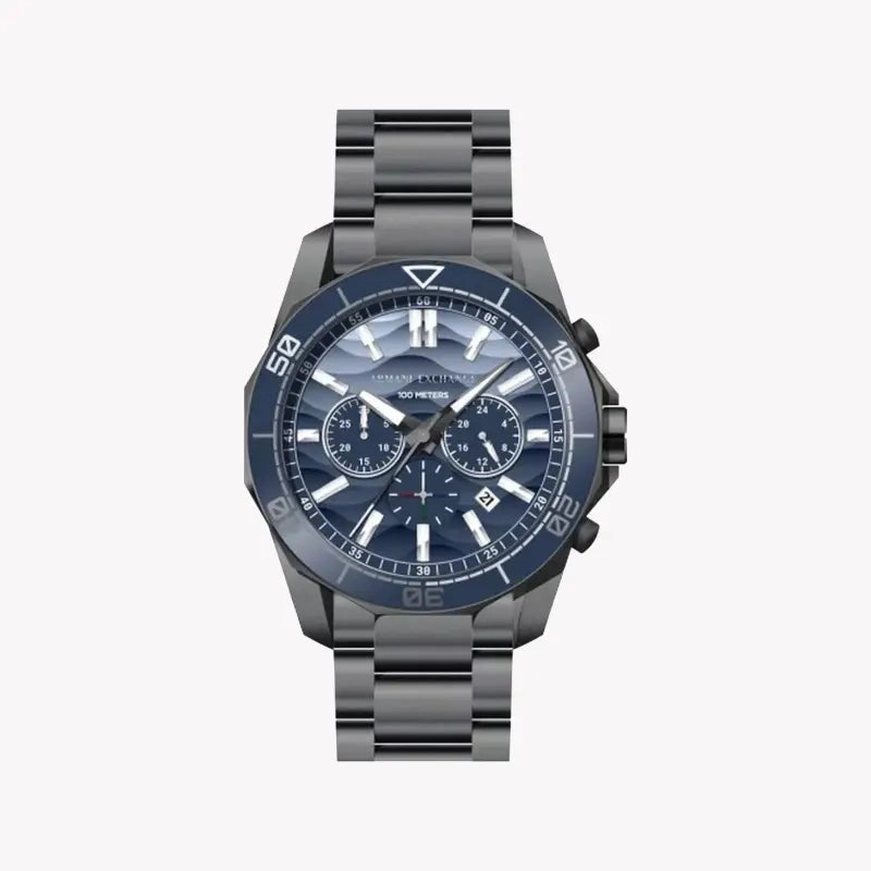 ARMANI EXCHANGE WATCH - AX1967 - MEN - GUNMETAL - 44MM - QUARTZ/CHRONOGUNMETAL
