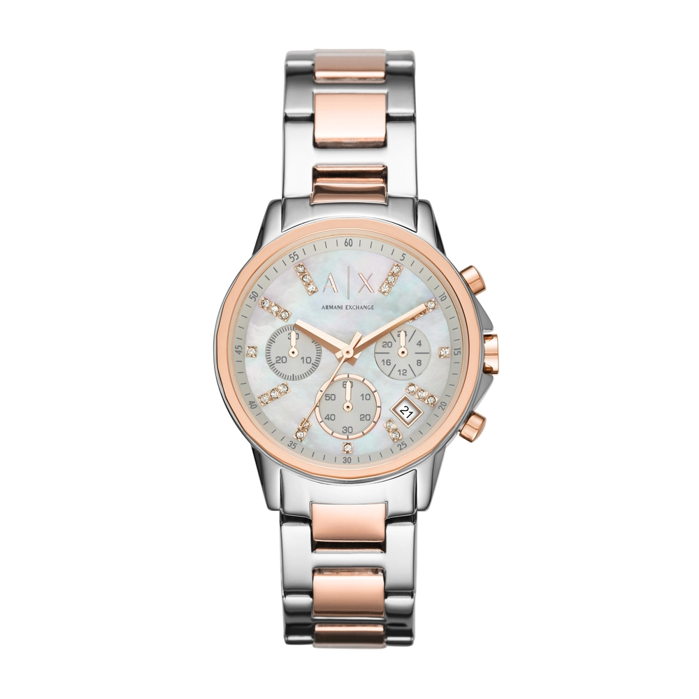 ARMANI EXCHANGE WATCH - AX4331 - WOMEN - 2-TONE - 36MM - QUARTZ/CHRONO2-TONE