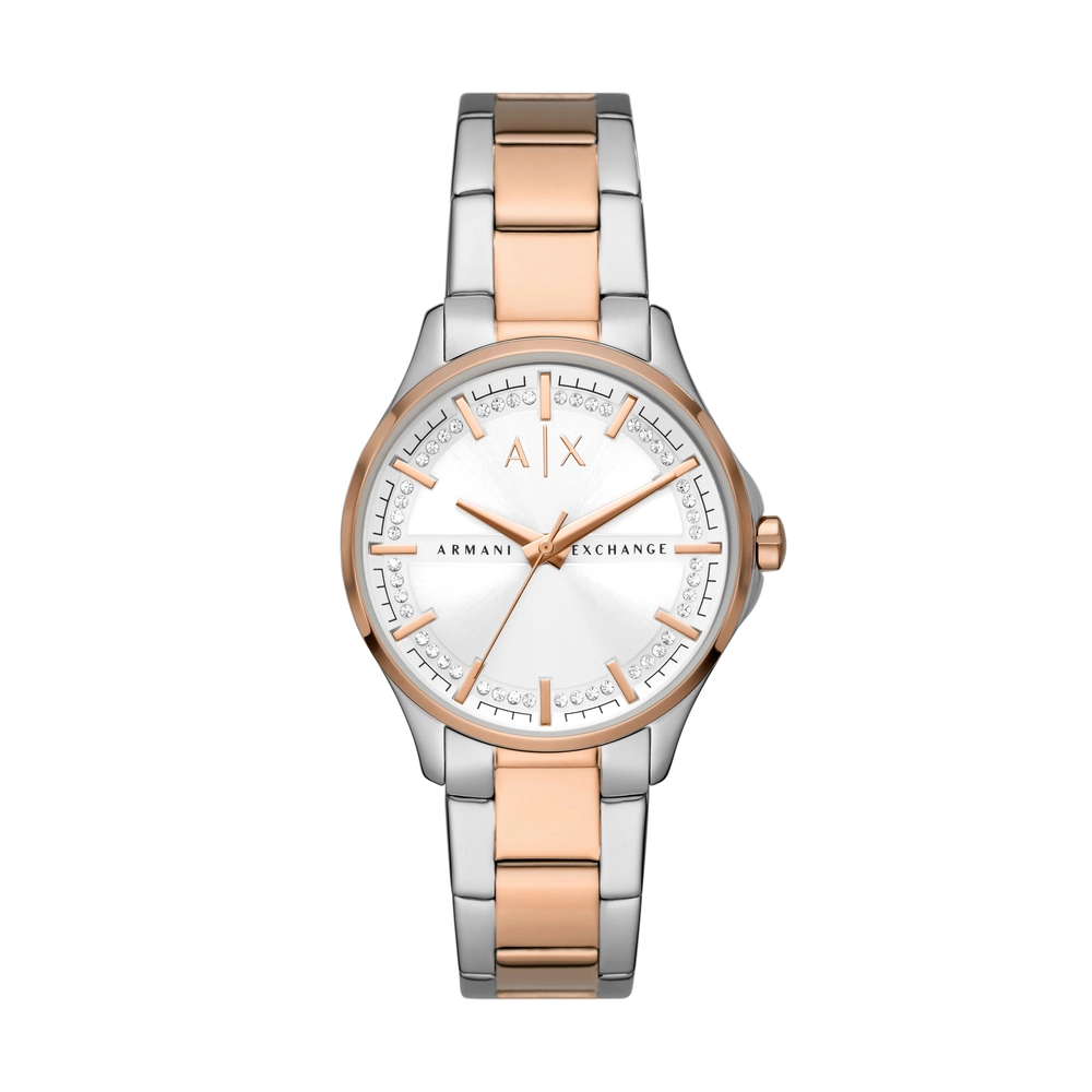 ARMANI EXCHANGE WATCH - AX5258 - WOMEN - 2T SILVER/ROSE - 36MM - QUARTZ/3 HAND2T SILVER/ROSE