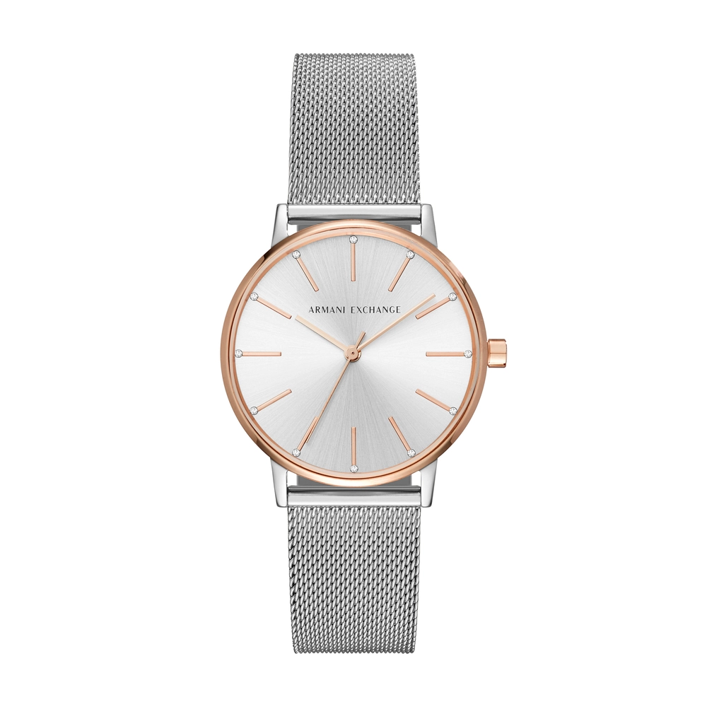 ARMANI EXCHANGE WATCH - AX5537 - WOMEN - SILVER - 36MM - QUARTZ/3 HANDSILVER