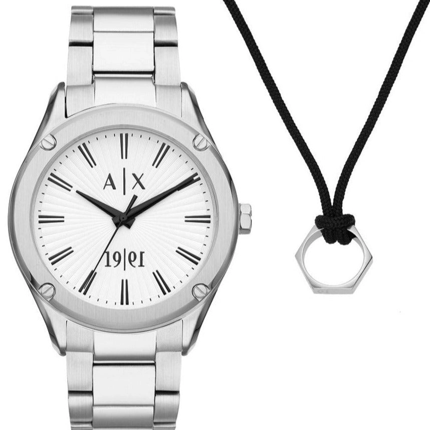 ARMANI EXCHANGE WATCH - AX7131SET - WOMEN - SILVER - 40MM - QUARTZ/3 HANDSILVER