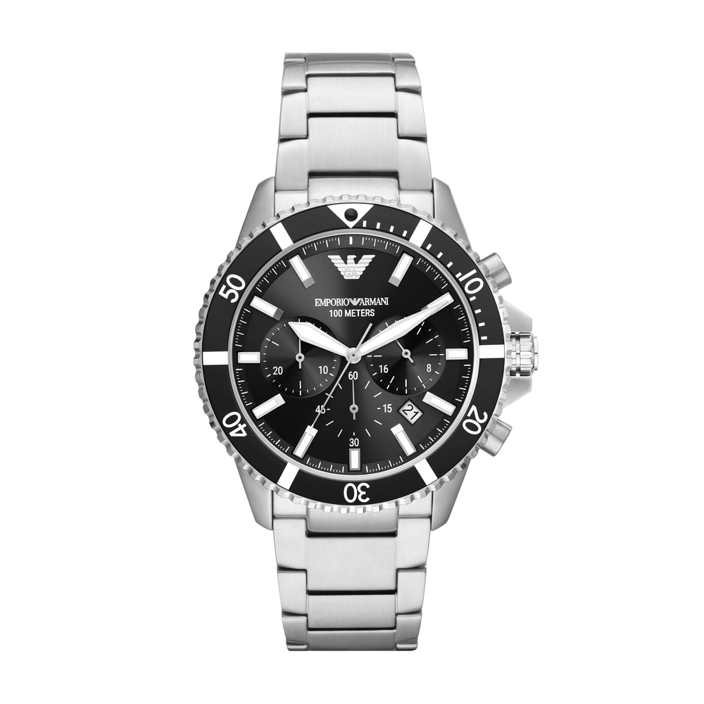 Emporio-Armani - AR11360 - MEN - SILVER - 43MM - QuartzSILVER