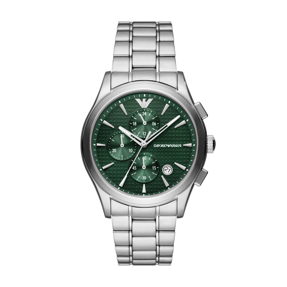 Emporio-Armani - AR11529 - MEN - SILVER - 42MM - QuartzSILVER