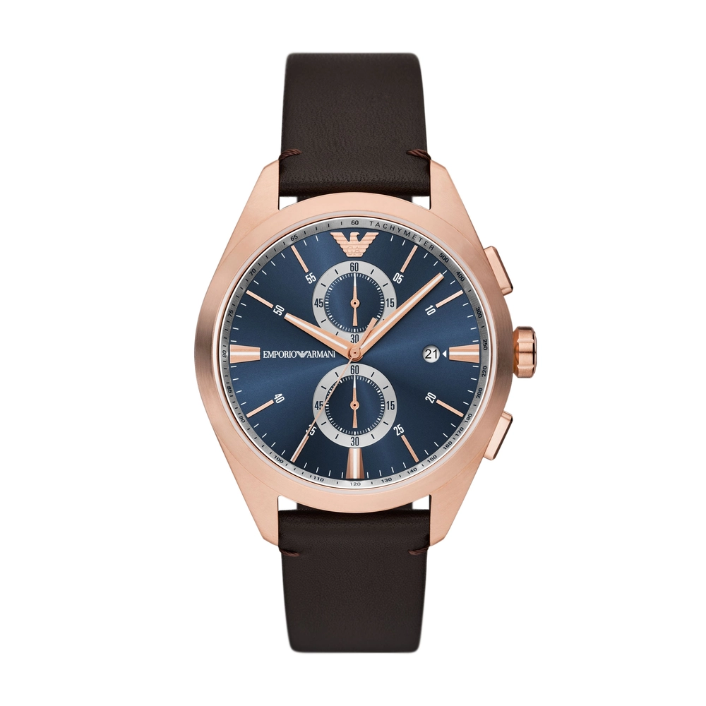 Emporio-Armani - AR11554 - MEN - BROWN - 43MM - QuartzBROWN