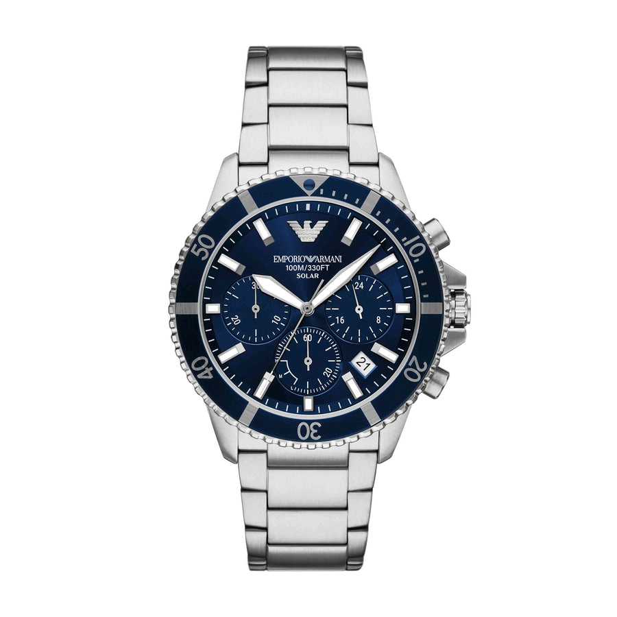 Emporio-Armani - AR11681 - MEN - SILVER - 43MM - QuartzSILVER