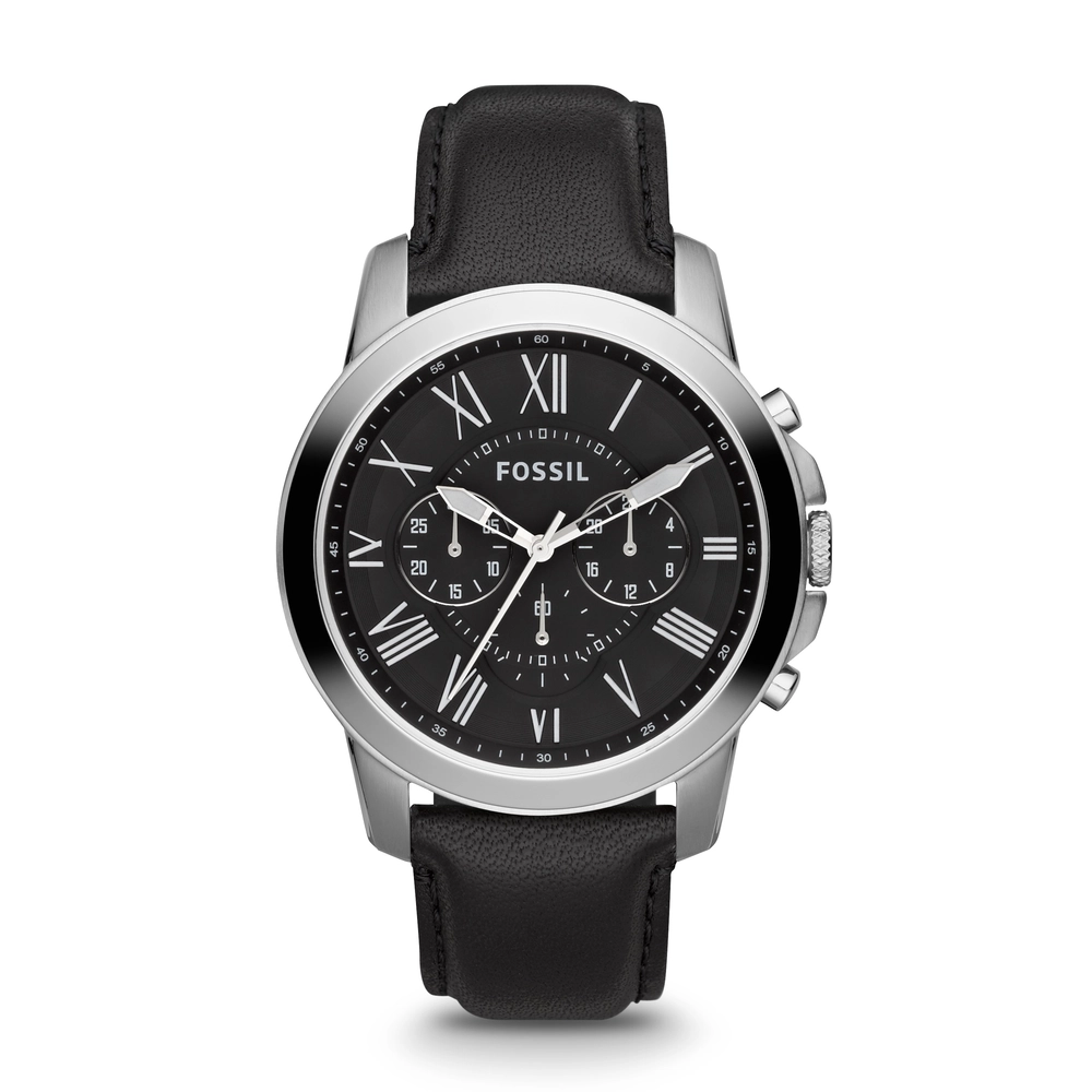FOSSIL DF WATCHES - FS4812 - MEN - SILVER/STEEL - 44MM - QuartzBLACK