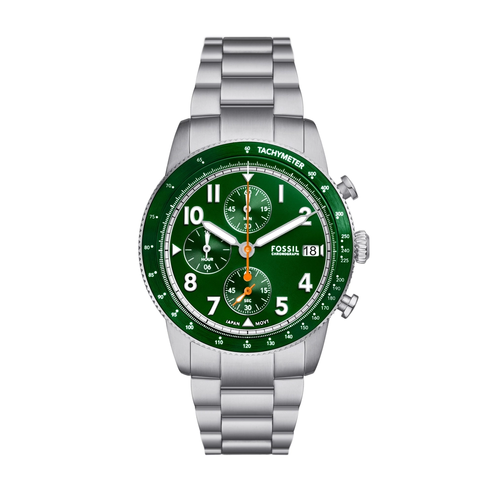 FOSSIL DF WATCHES - FS6048 - MEN - SILVER - 42MM - QuartzSILVER