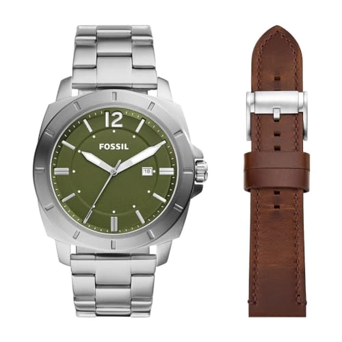 FOSSIL DF WATCHES - BQ2795SET - MEN - SILVER - 48MM - Quartz	19SILVER