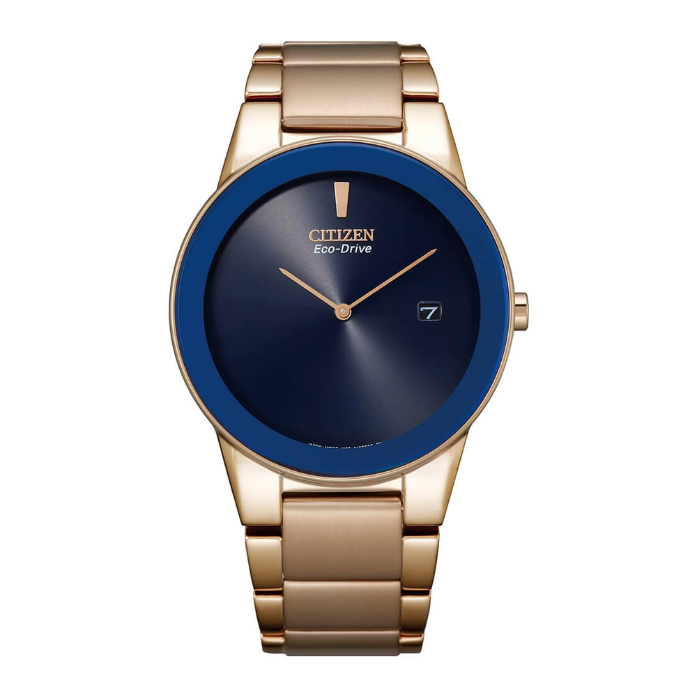 CITIZEN Watches - AU1066-80L - Eco-Drive Light PoweredStainless Steel Strap with Rose Gold Plating