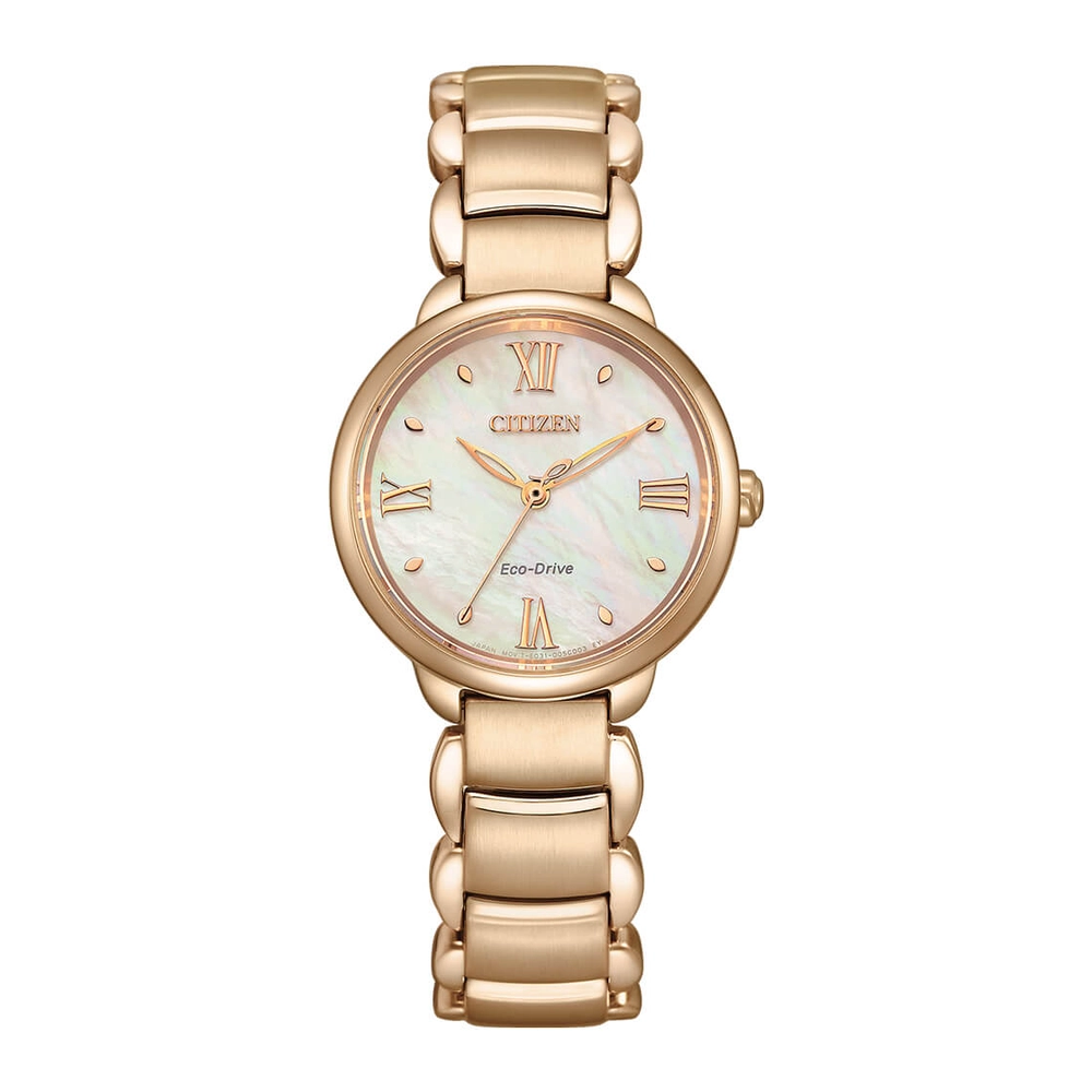 CITIZEN Watches - EM0929-81Y - Eco-Drive Light PoweredStainless Steel with Rose Gold Plating Strap