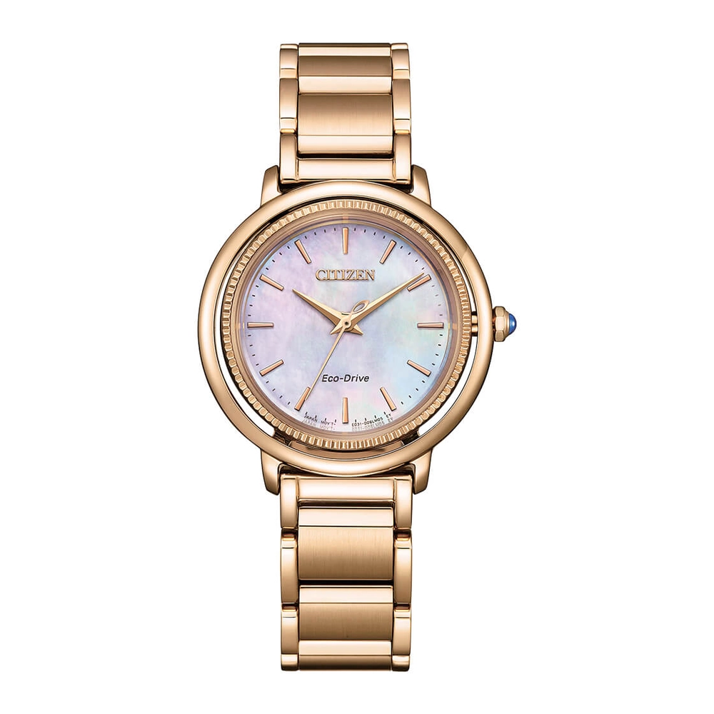 CITIZEN Watches - EM1103-86Y - Eco-Drive Light PoweredStainless Steel with Rose Gold Plating Strap