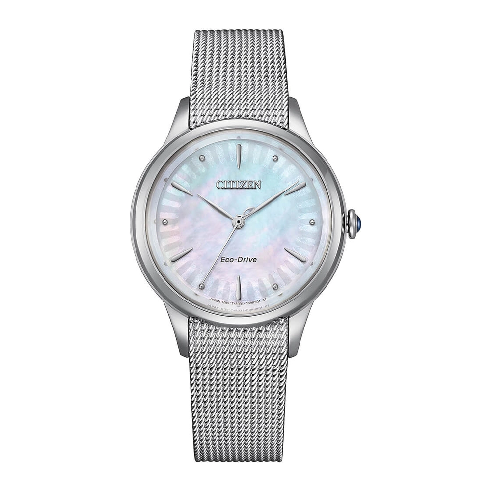 CITIZEN Watches - EM1150-86D - Eco-Drive Light PoweredStainless Steel Mesh