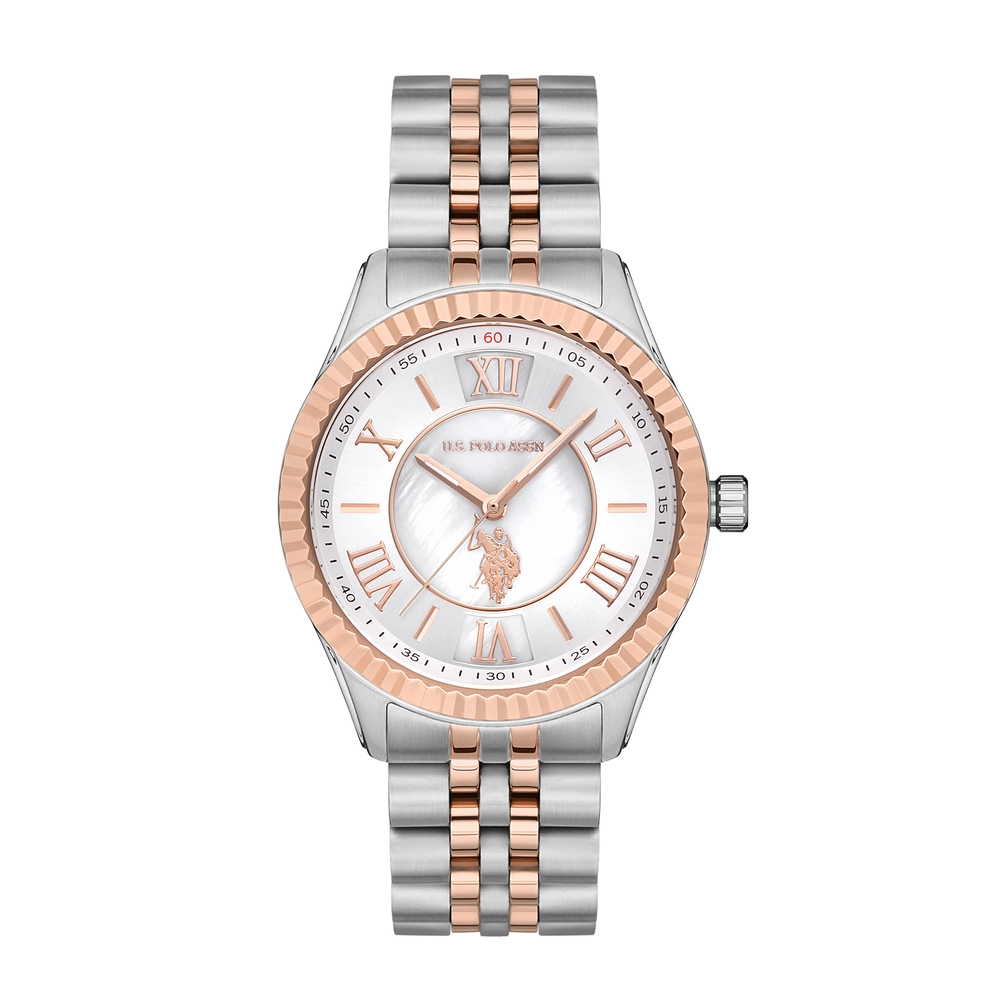 U.S. POLO ASSN. - USPA2028-02 - LADY - Metallic Gray / Rose GoldMetallic Gray / Rose Gold