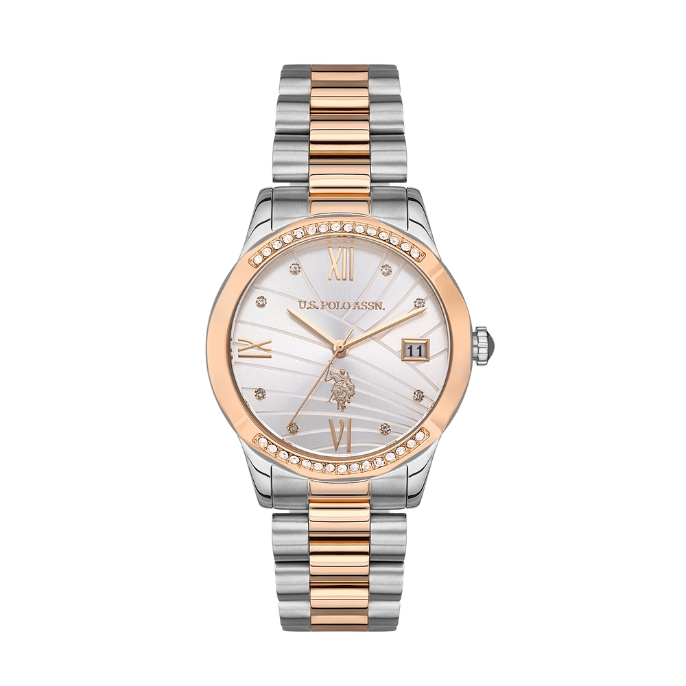 U.S. POLO ASSN. - USPA2059-04 - LADY - Metallic Gray / Rose GoldMetallic Gray / Rose Gold