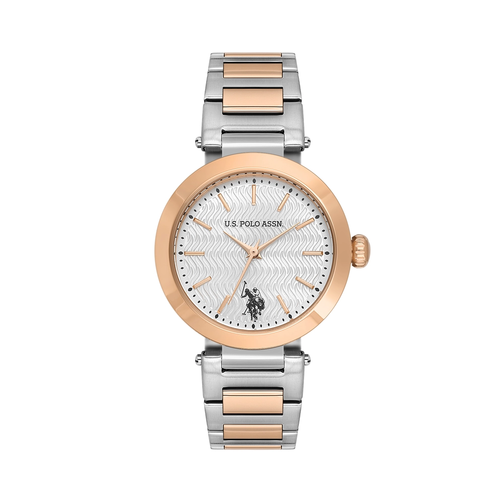 U.S. POLO ASSN. - USPA2099-02 - LADY - Metallic Gray / Rose GoldMetallic Gray / Rose Gold