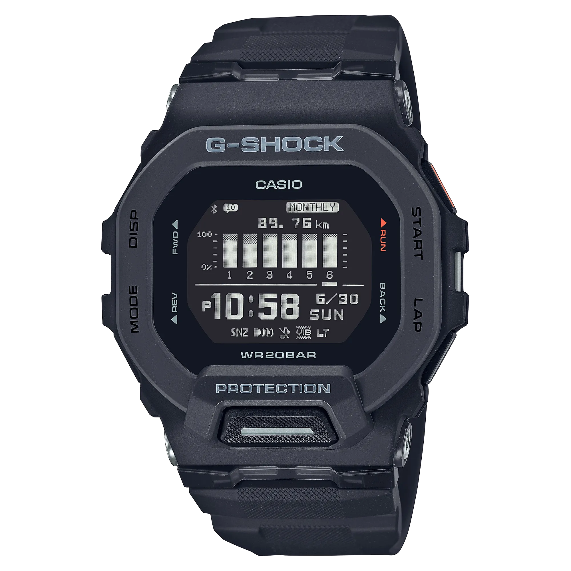 GBD-200-1DR_Casio – Men – Black – 49MM – QuartzBlack