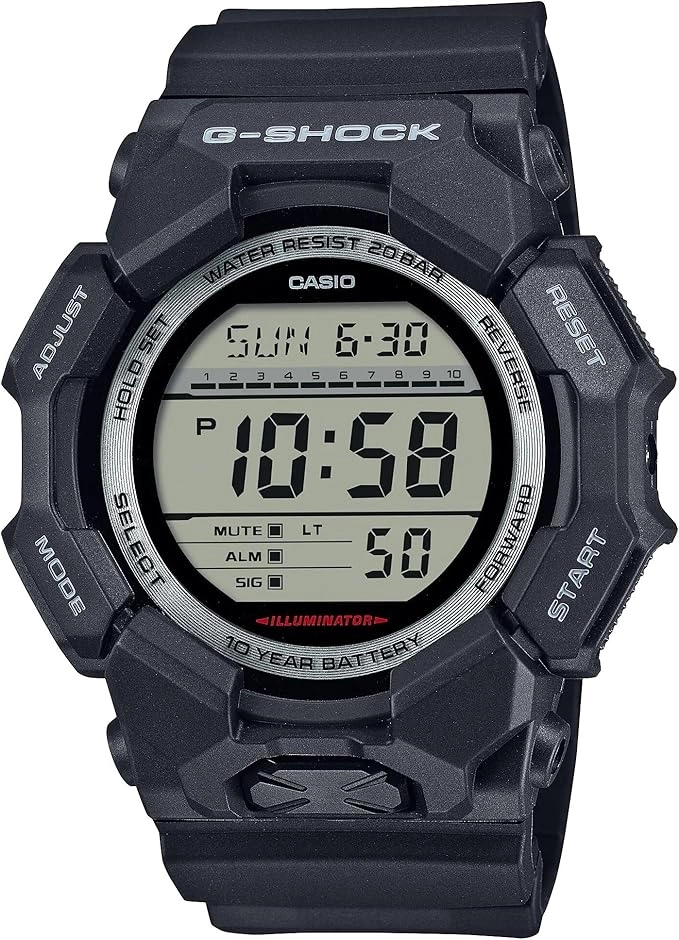 GD-010-1DR_Casio – MEN – BLACK – 54.9MM – QuartzBLACK